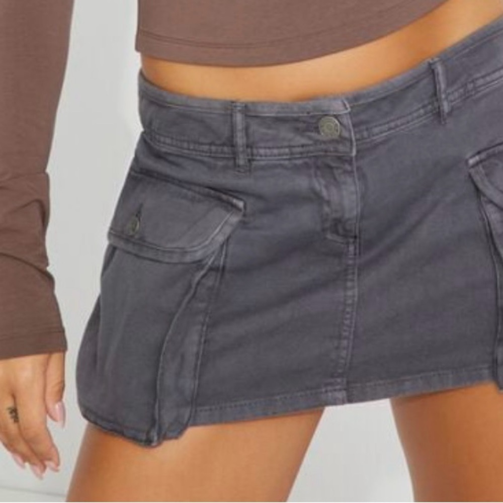 Garage Gray Skort with Mini-Length Design